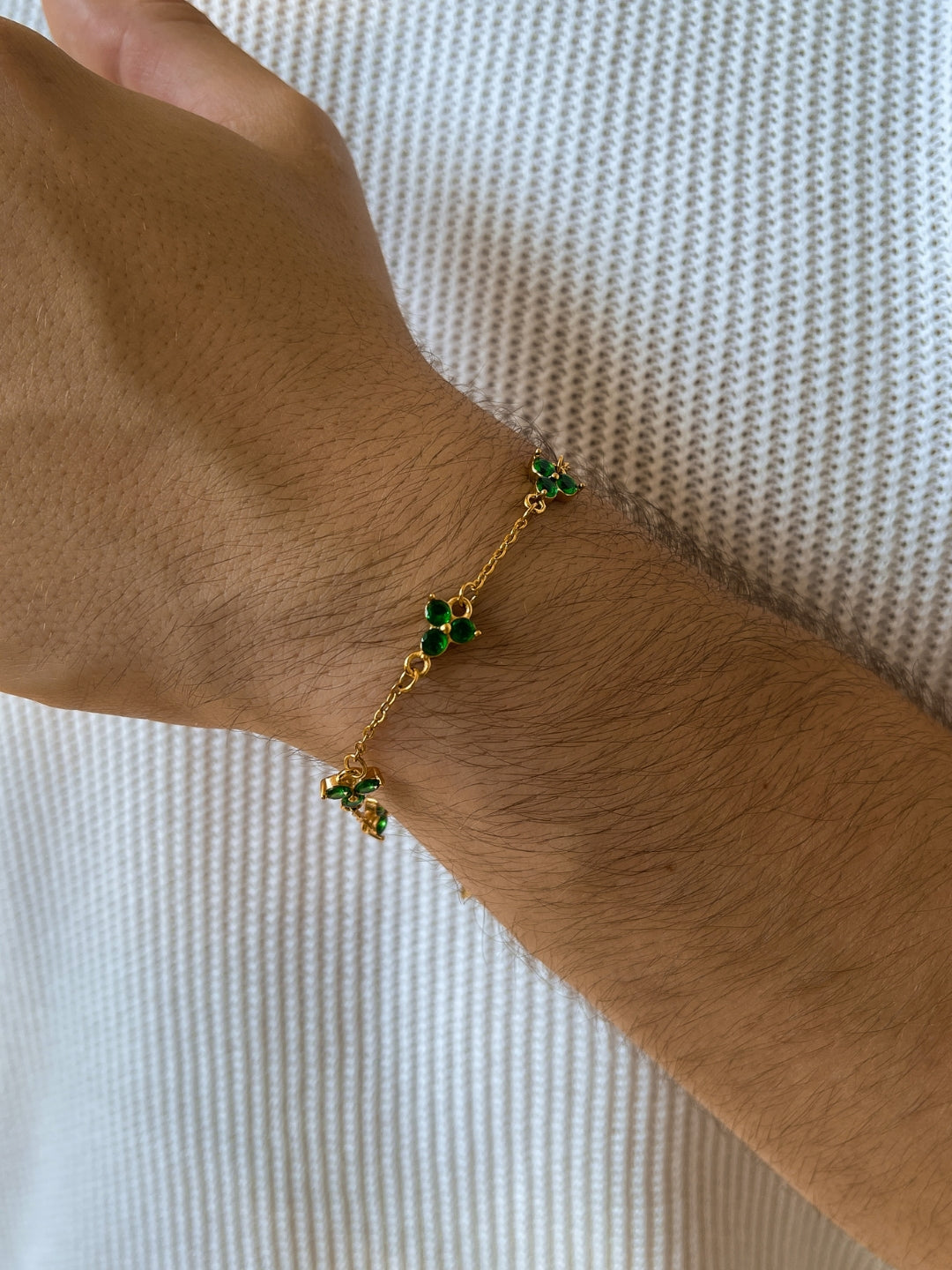 GREEN CLOVER BRACELET