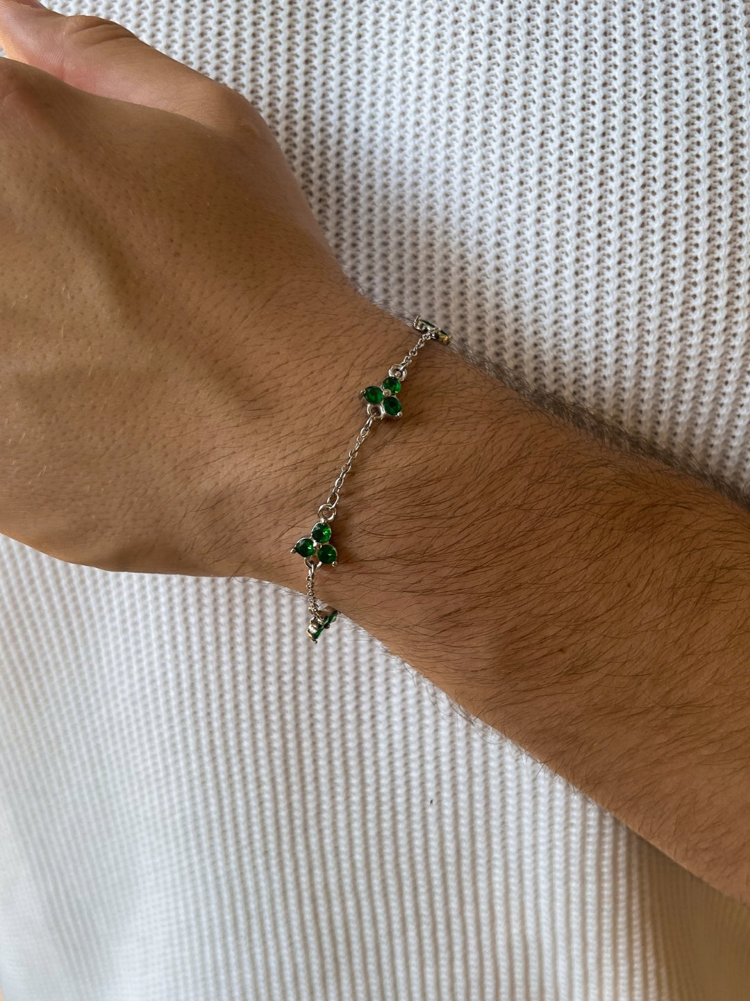 GREEN CLOVER BRACELET