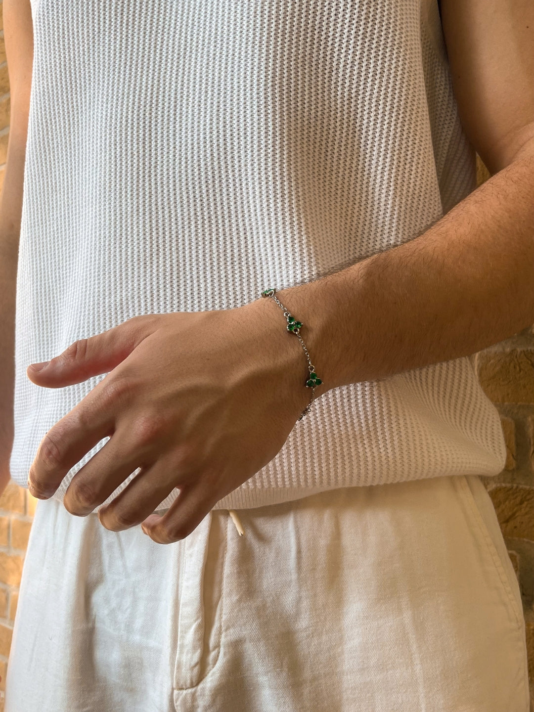 GREEN CLOVER BRACELET