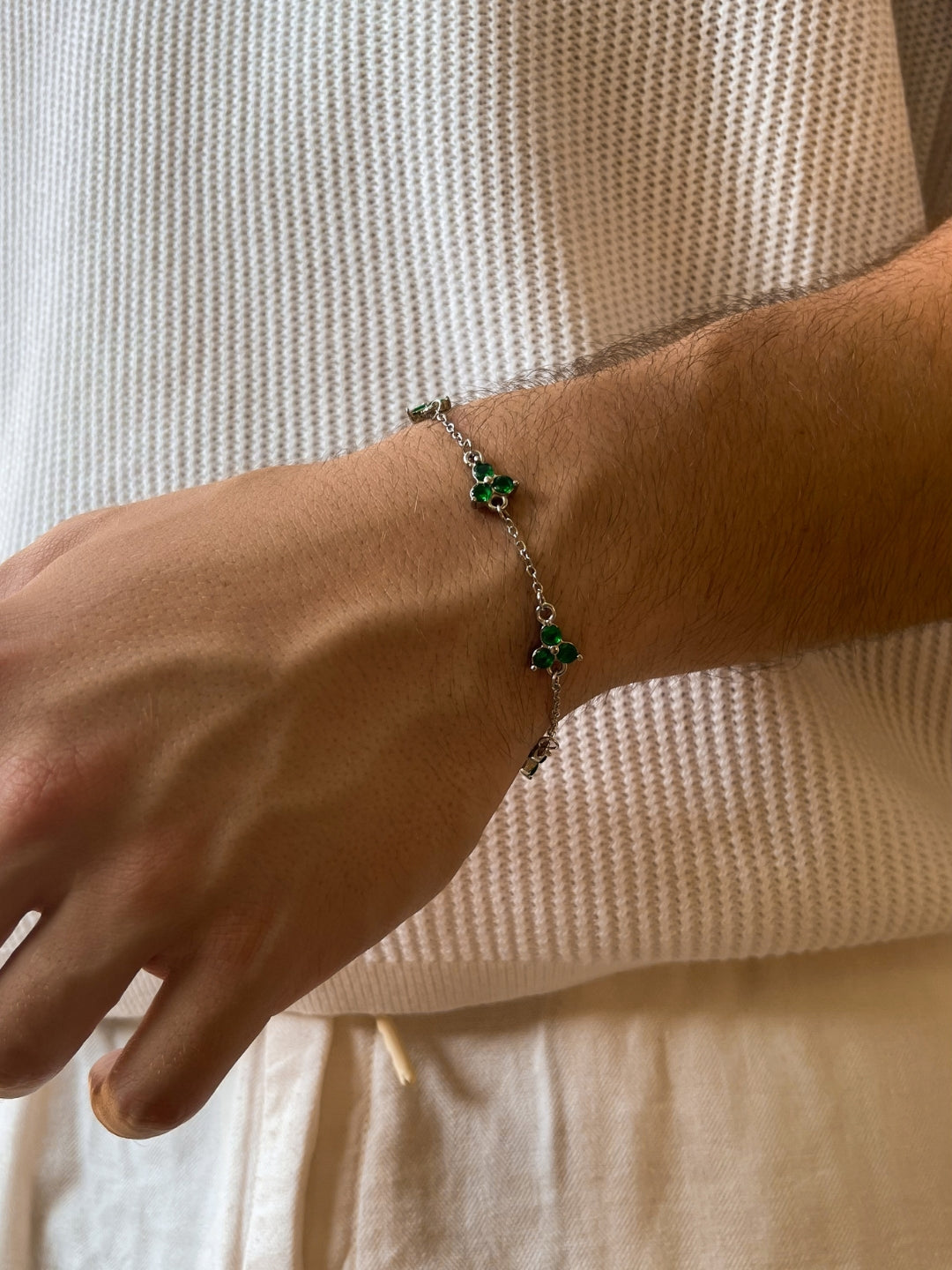 GREEN CLOVER BRACELET