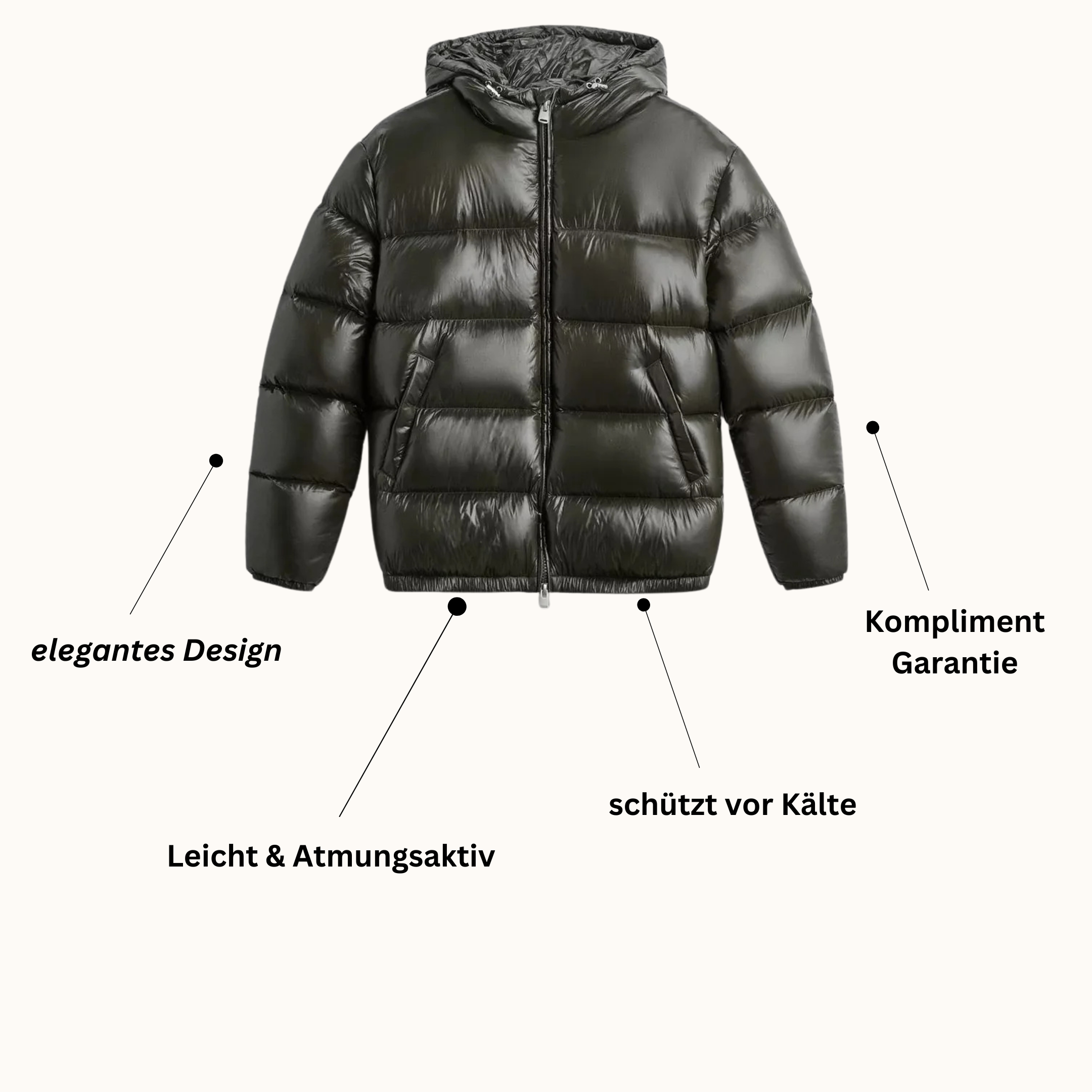 Everglow - Puffer Winterjacke Unisex