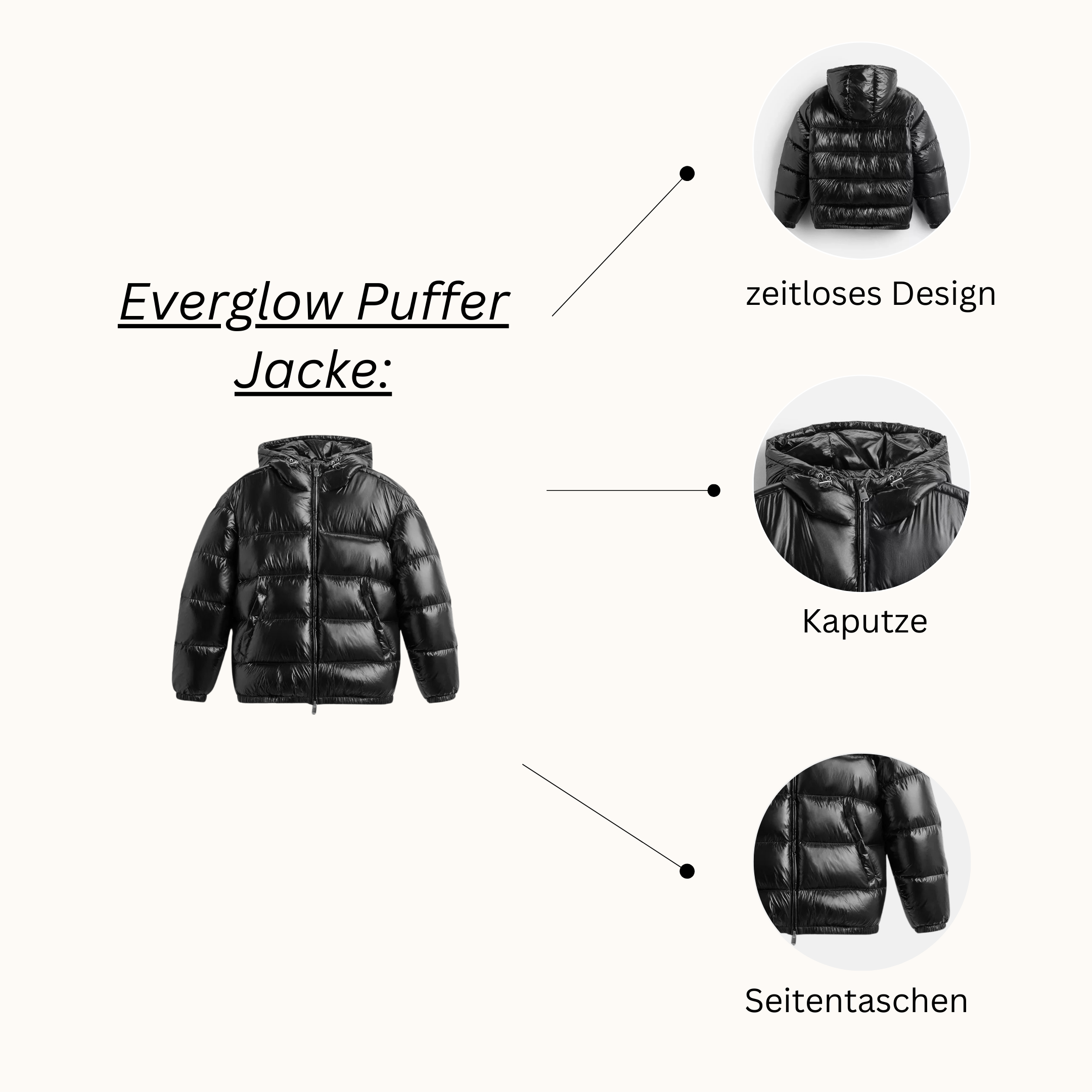 Everglow - Puffer Winterjacke Unisex