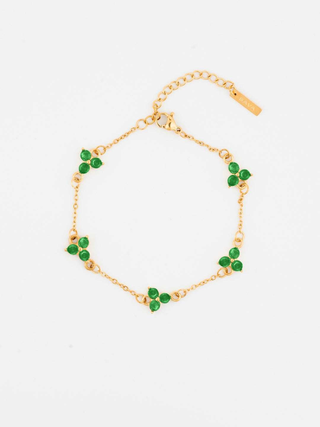 GREEN CLOVER BRACELET