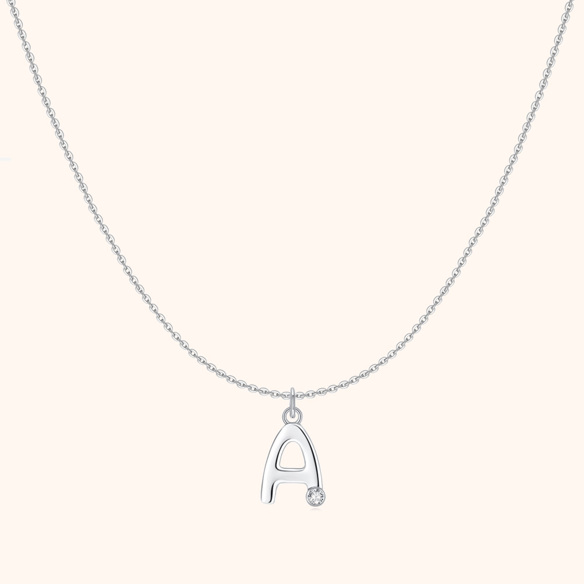 Collier Initial Pailleté