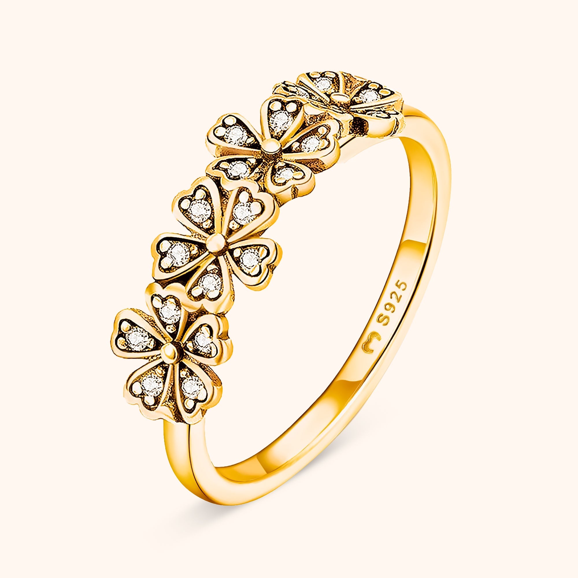 Ring With Bright Flowers