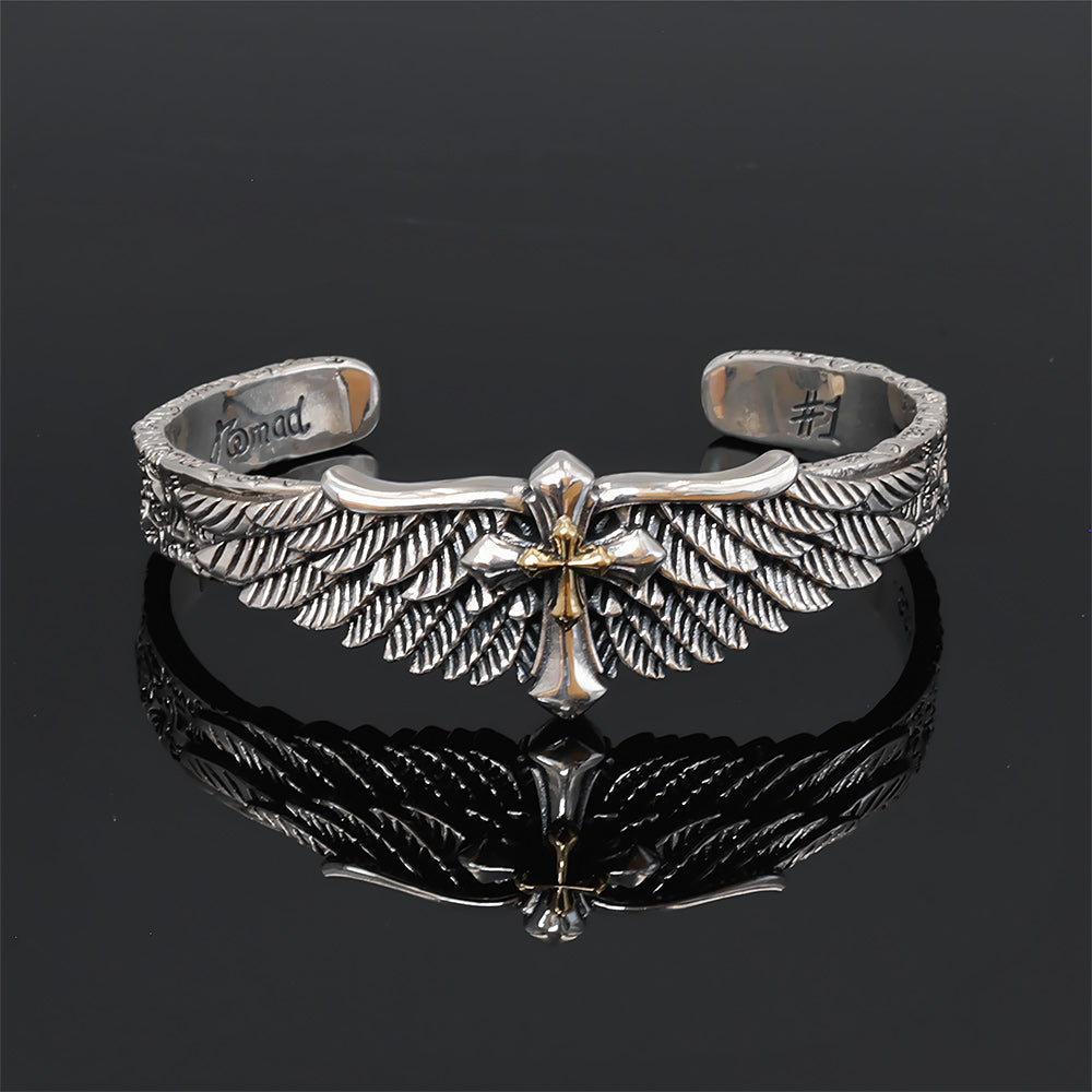 Calvi – Engelsflügel-Kreuz-Armband