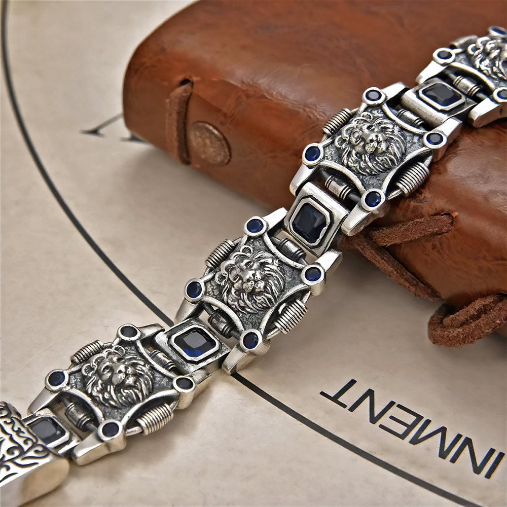 Löwe – Armband aus echtem Silber