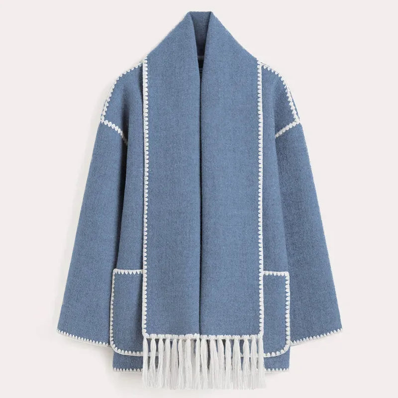 Leonie - Fringed Shawl Jacket