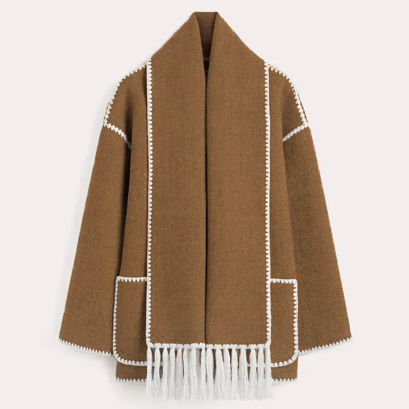 Leonie - Fringed Shawl Jacket