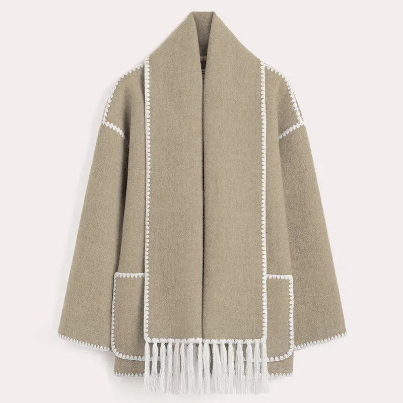 Leonie - Fringed Shawl Jacket