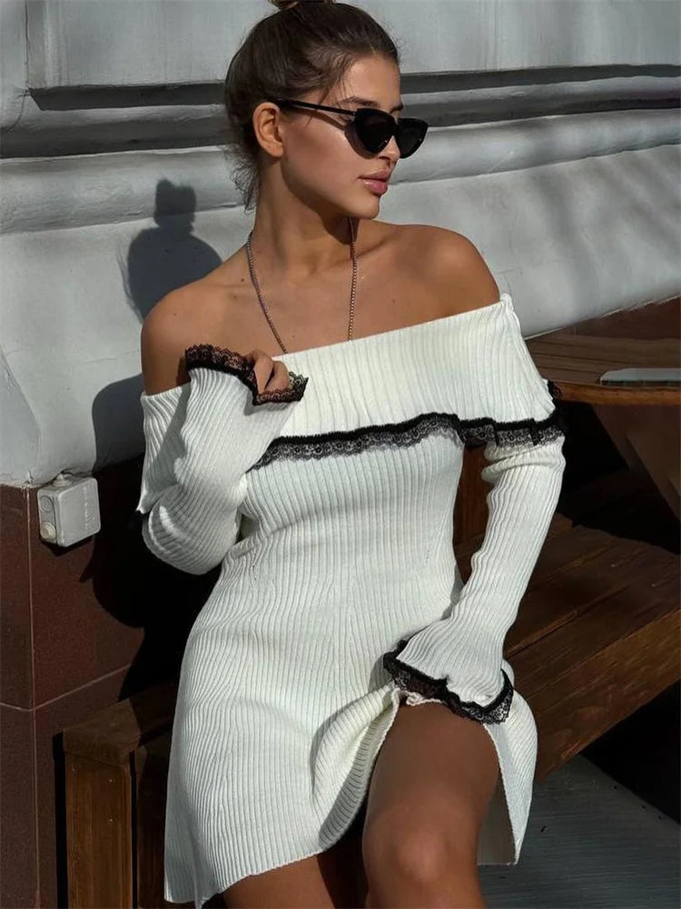 Ava - Knitted Mini Dress