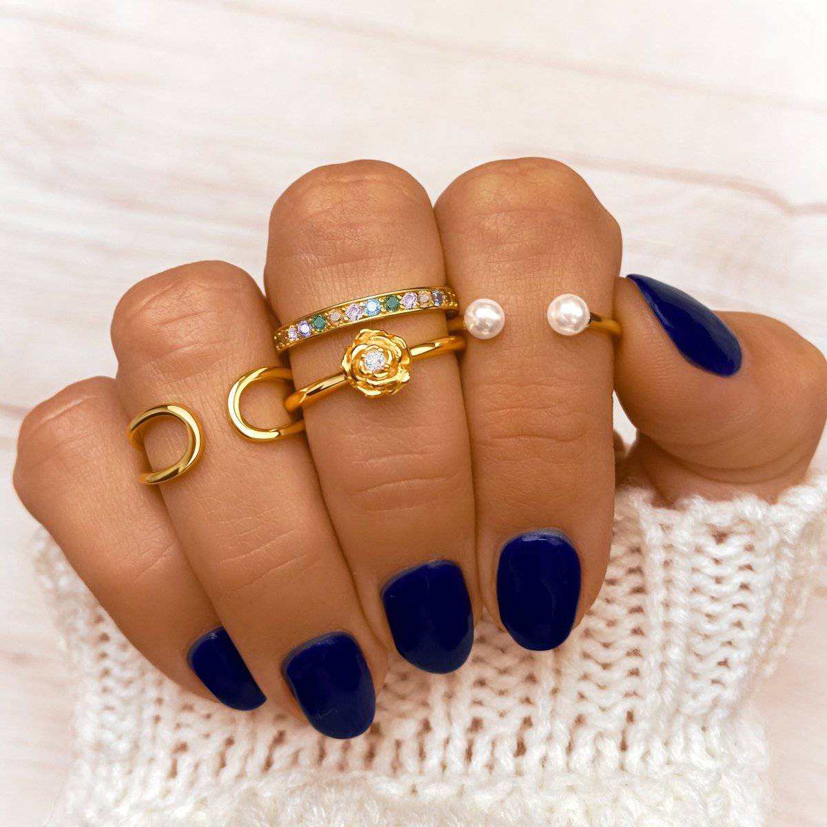 Double Pearl Ring