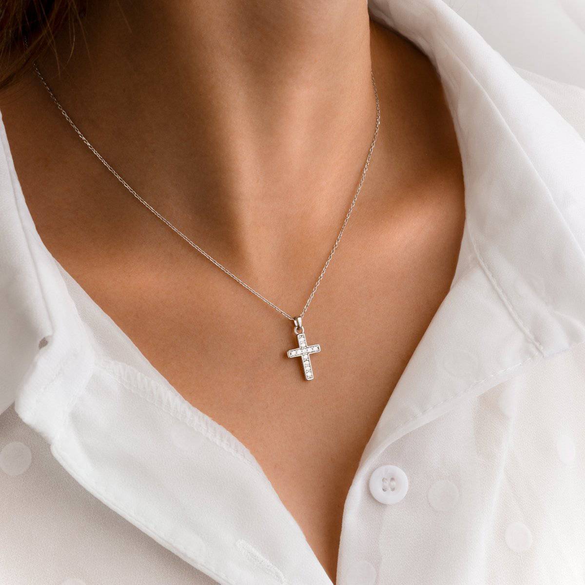 Collier Croix Lumineuse