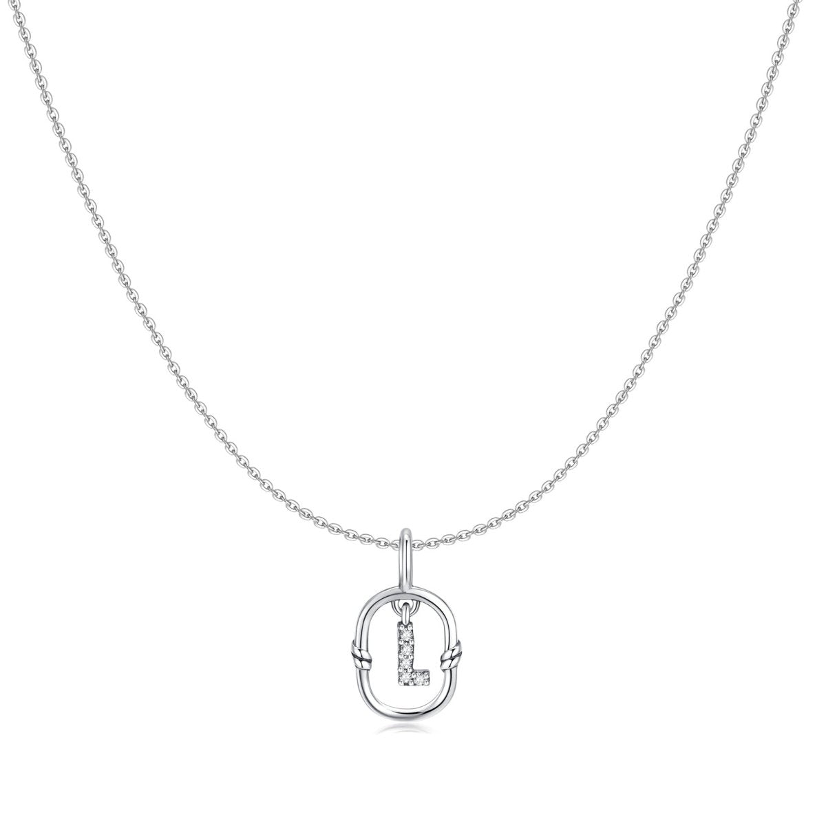 Collier Initial Pailleté