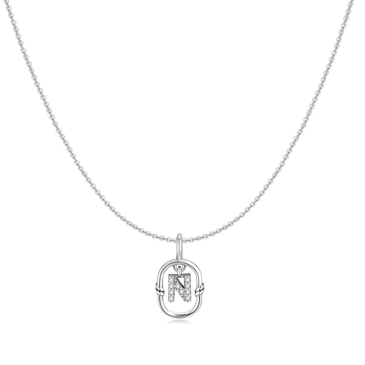 Collier Initial Pailleté