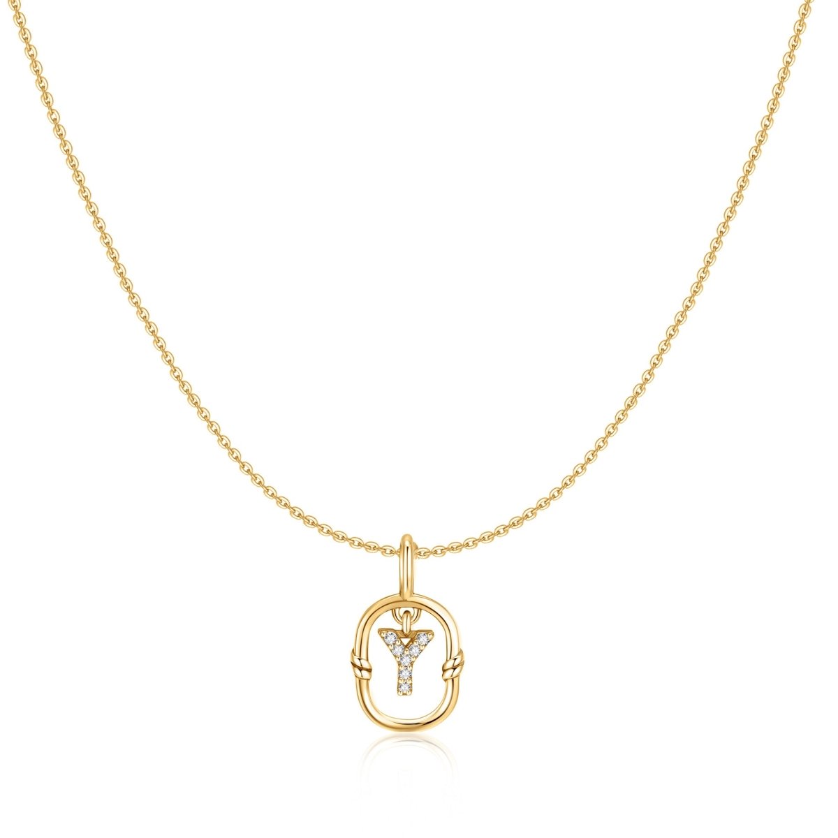 Collier Initial Pailleté