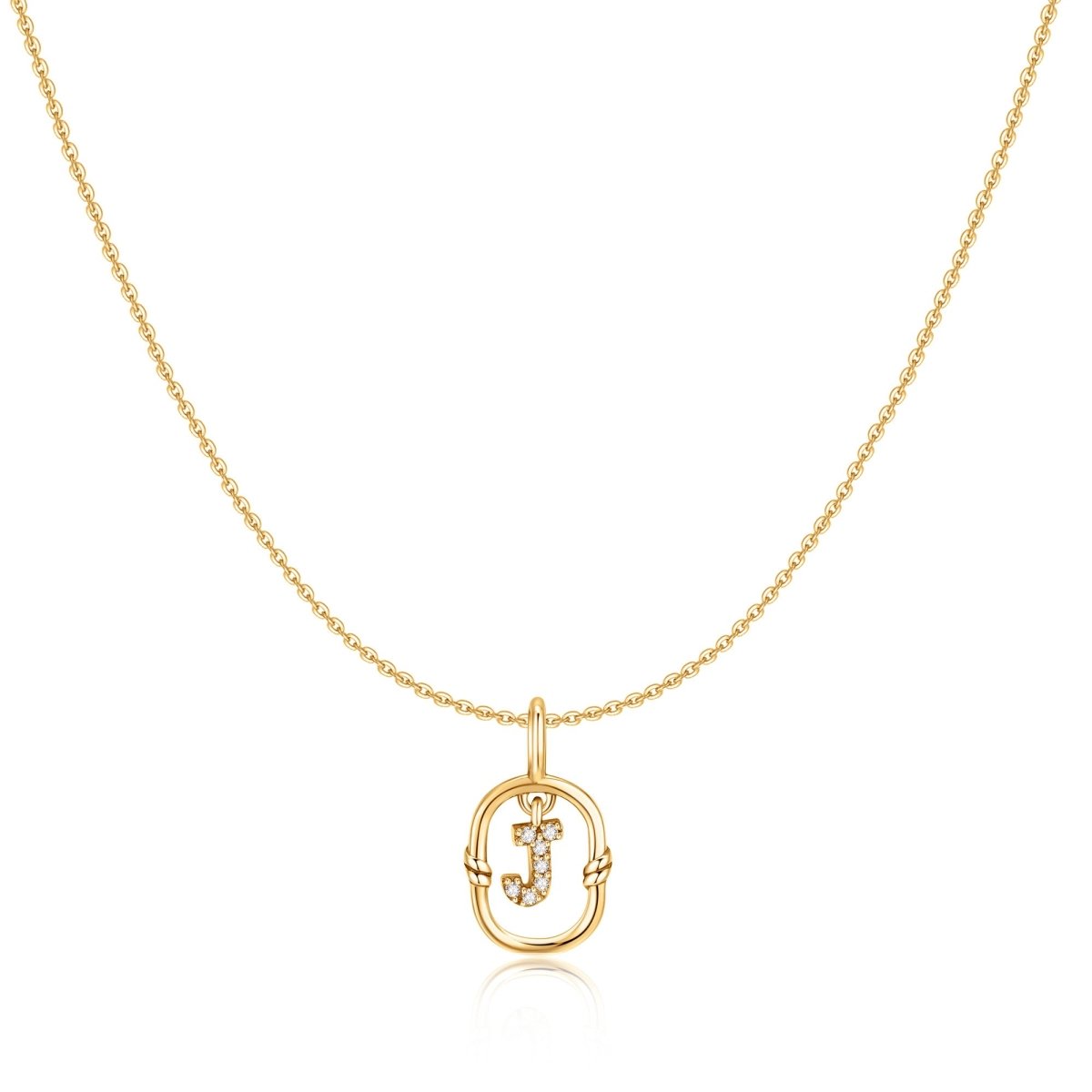 Collier Initial Pailleté