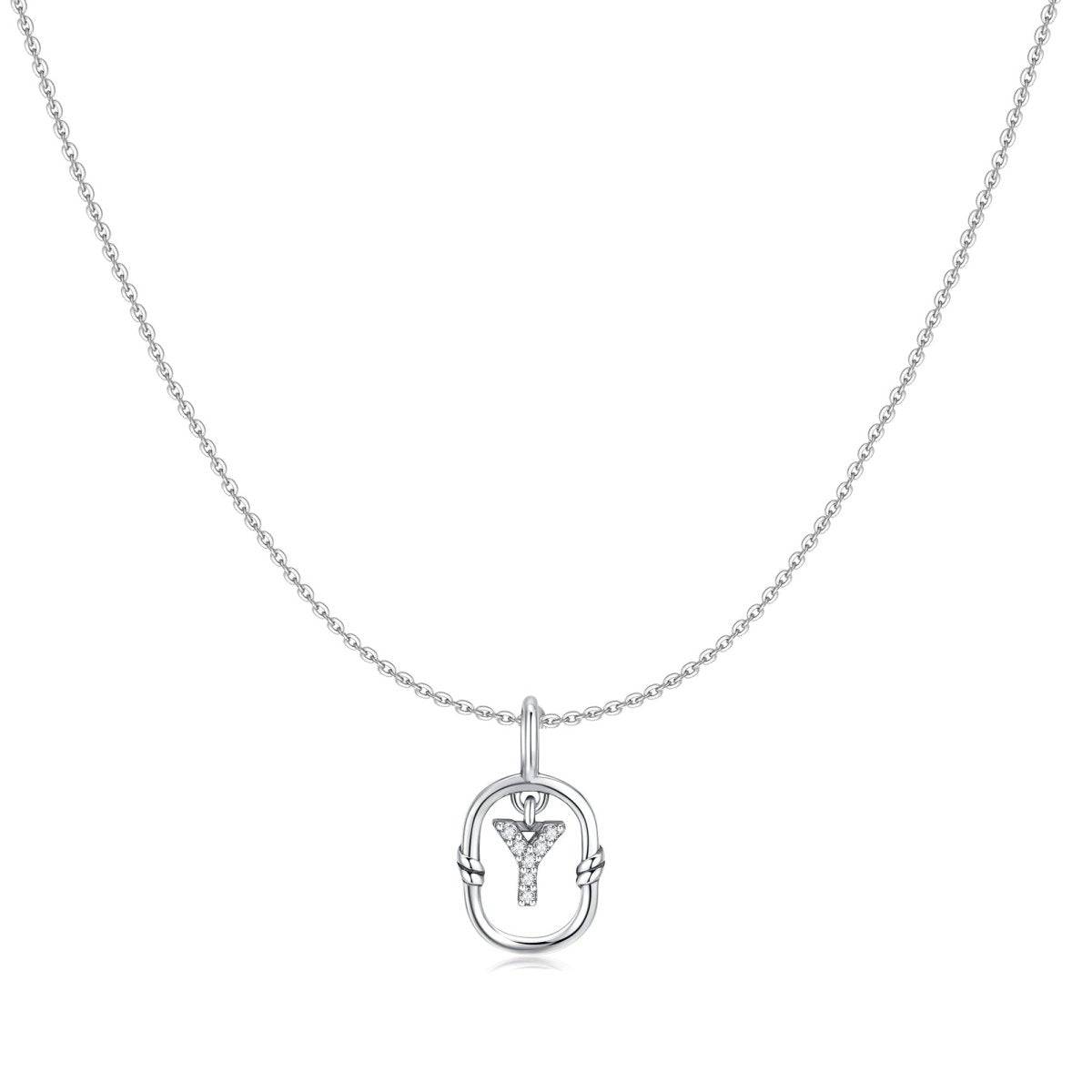 Collier Initial Pailleté