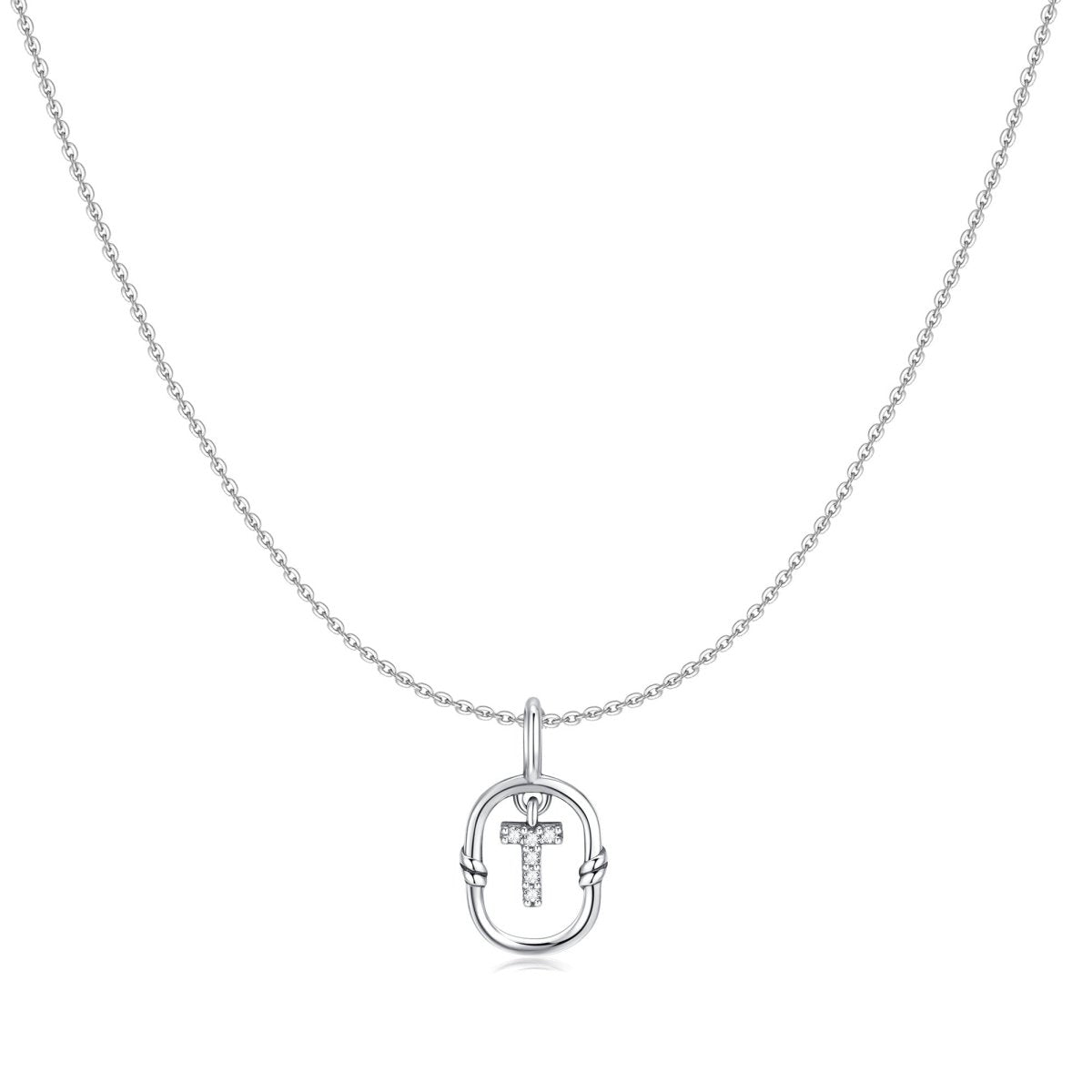 Collier Initial Pailleté