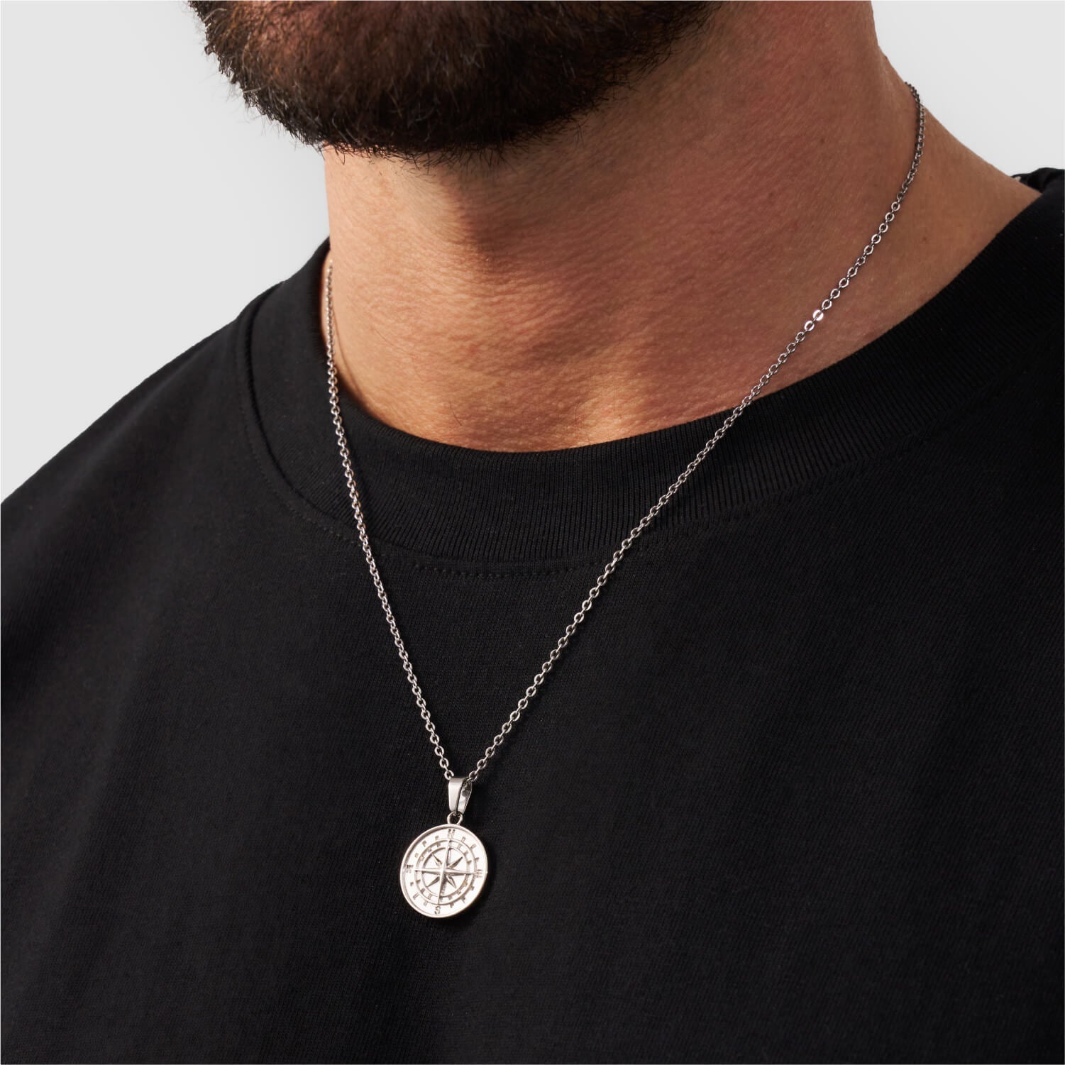 Compass Pendant (Silver)