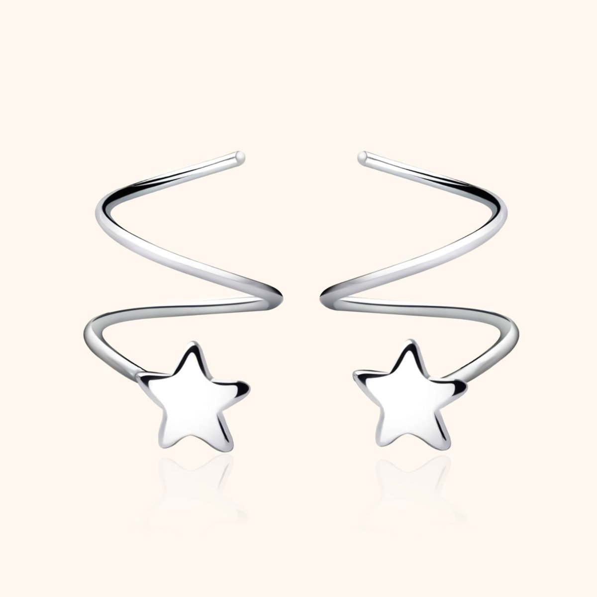 Spiral Star Earrings