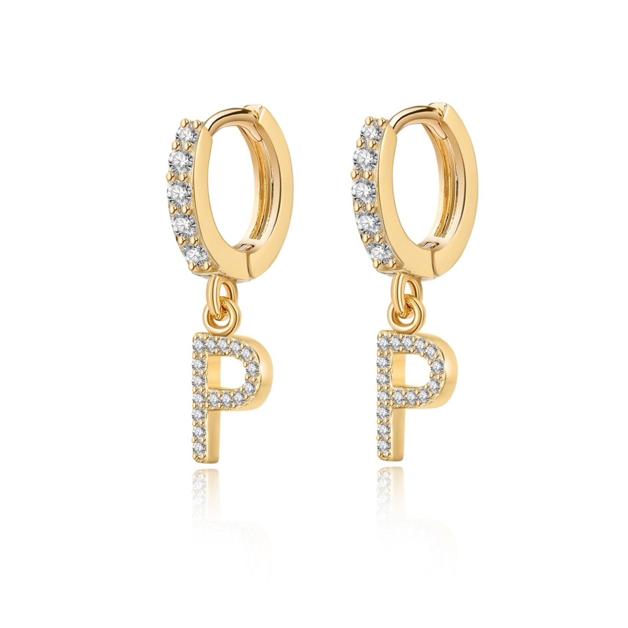 Pendientes Initial Hoops