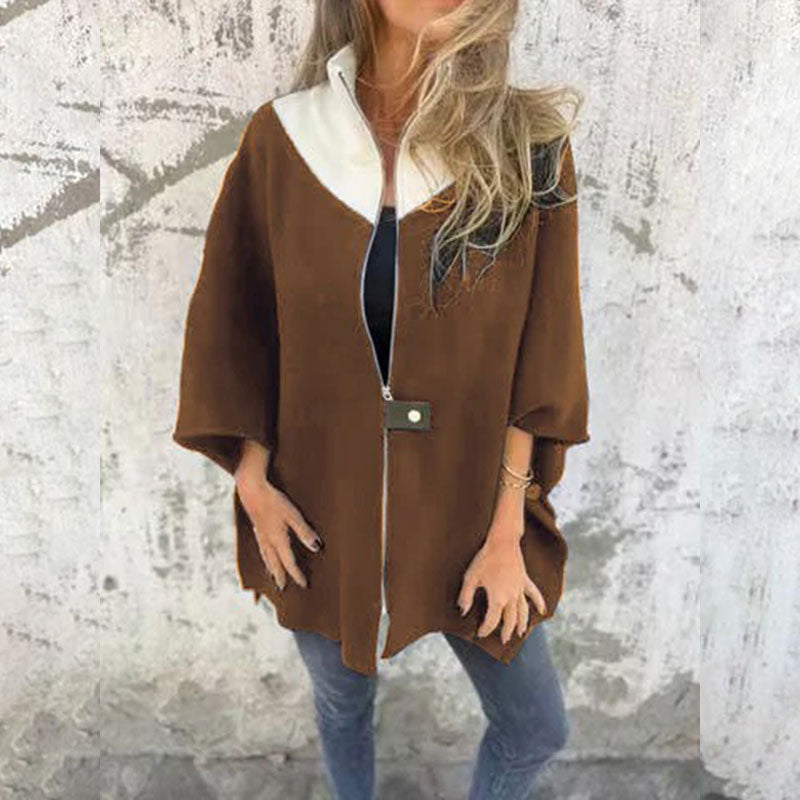 Leah - Damen Freizeitjacke mit Stehkragen und Halbreißverschluss