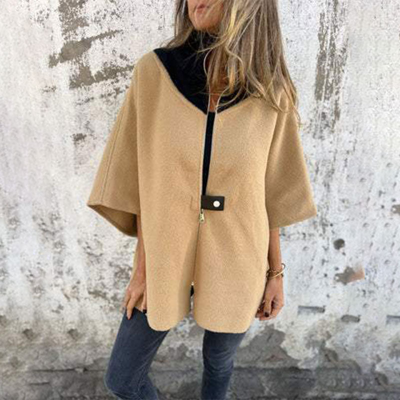 Leah - Damen Freizeitjacke mit Stehkragen und Halbreißverschluss